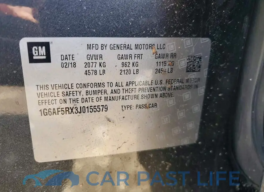 1G6AF5RX3J0155579# 12