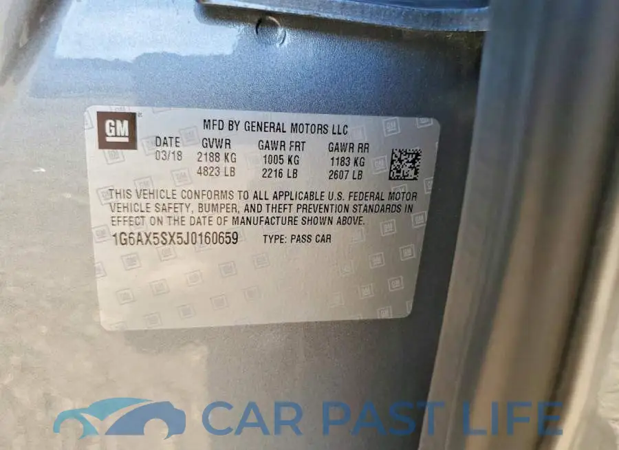 1G6AX5SX5J0160659# 12