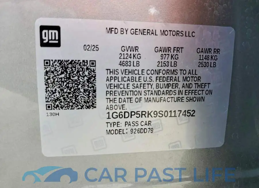 1G6DP5RK9S0117452# 13