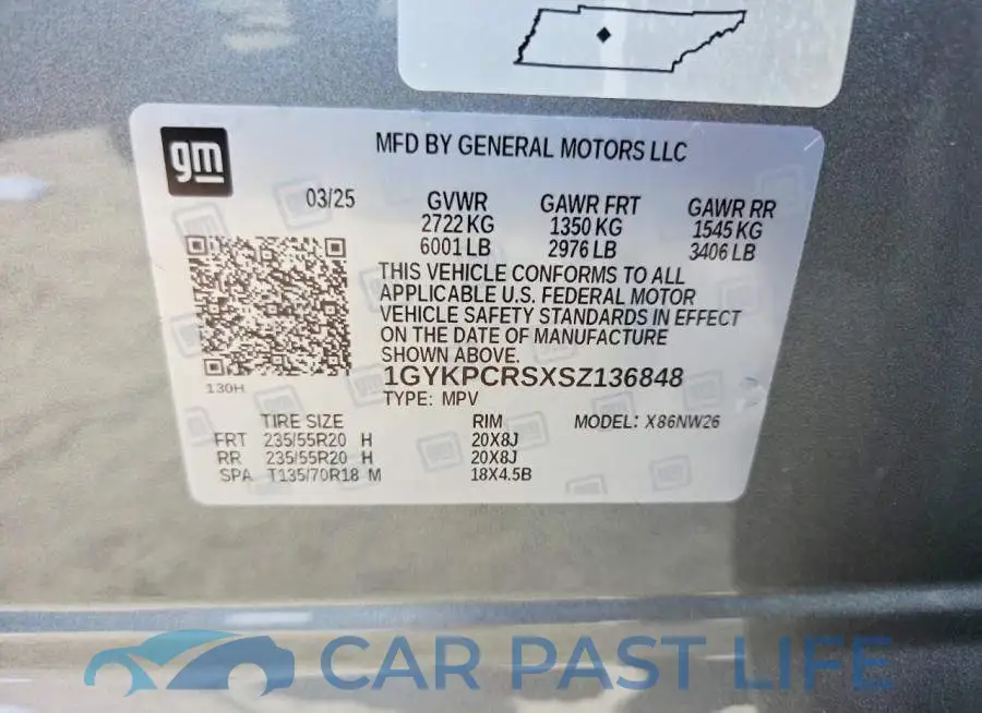 1GYKPCRSXSZ136848# 13