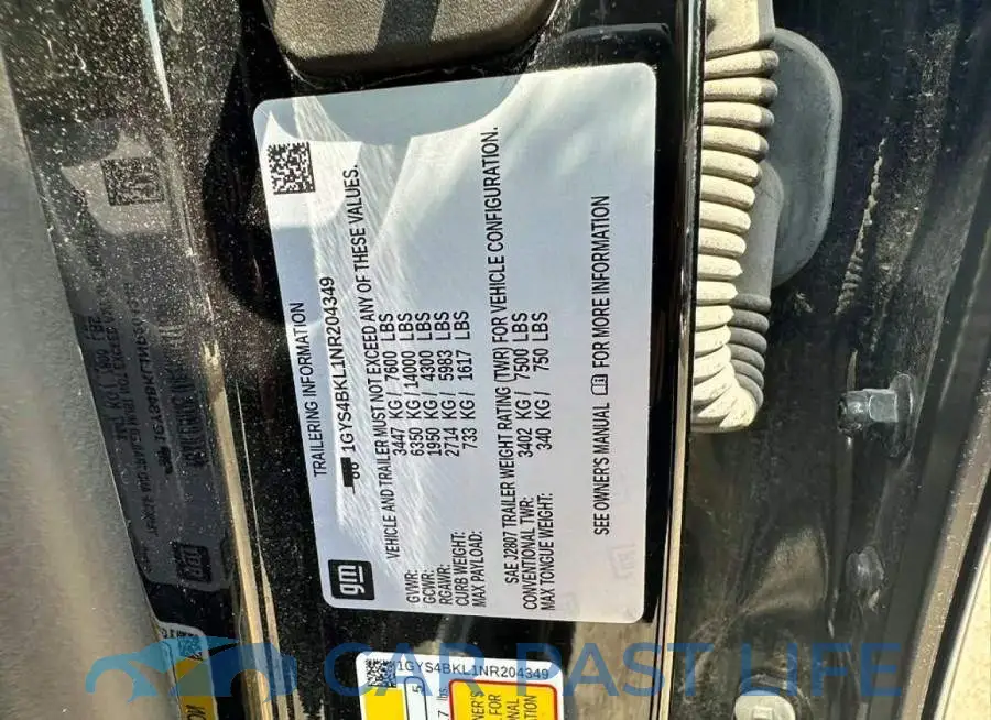 1GYS4BKL1NR204349# 10
