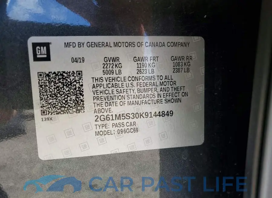 2G61M5S30K9144849# 12