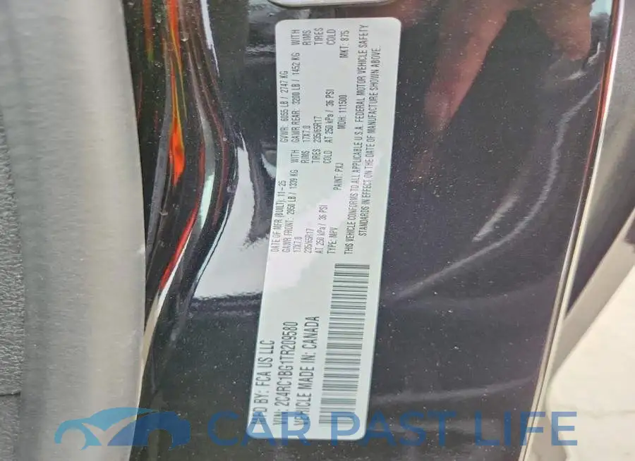 2C4RC1BG1TR209580# 13