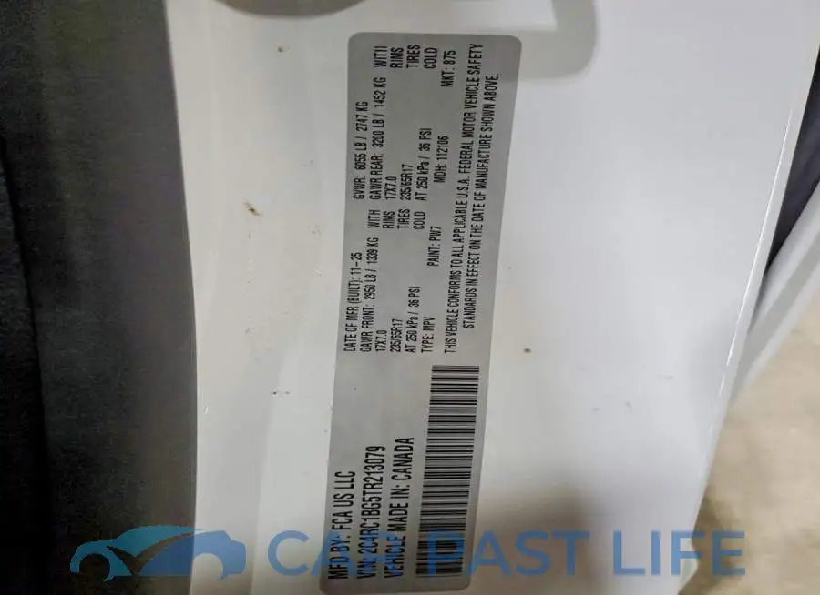 2C4RC1BG5TR213079# 13