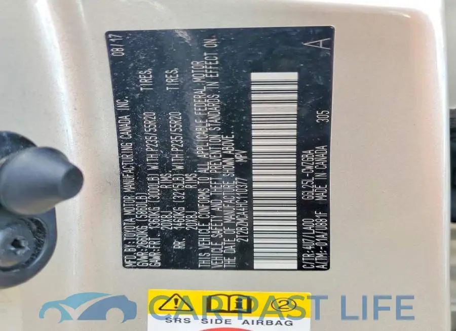 2T2BZMCA4HC110377# 14