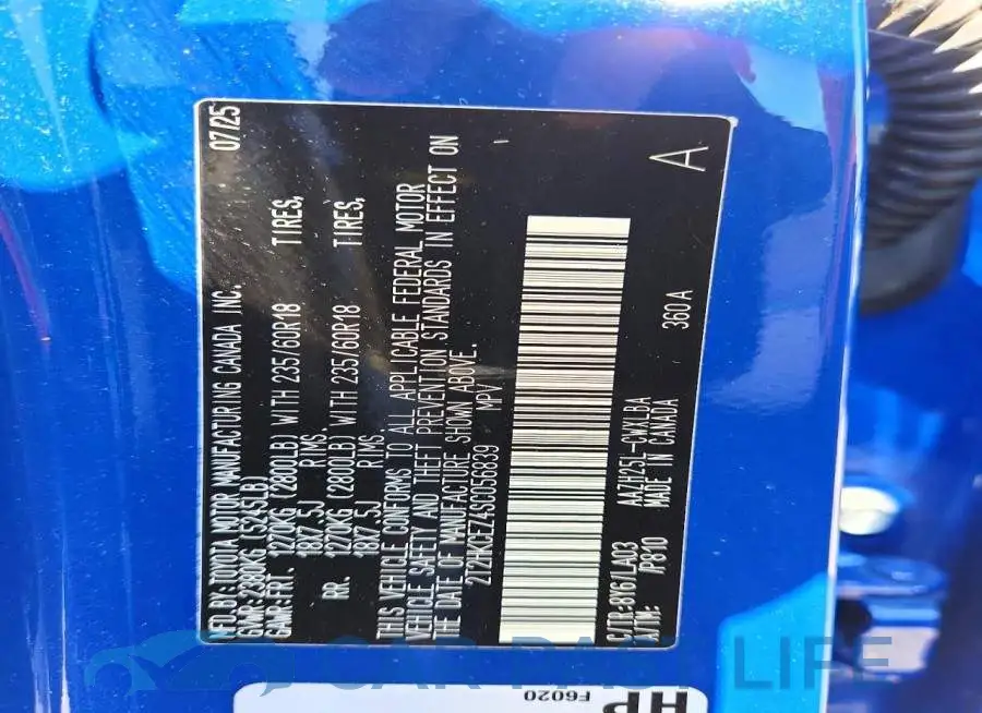 2T2HKCEZ4SC056839# 13
