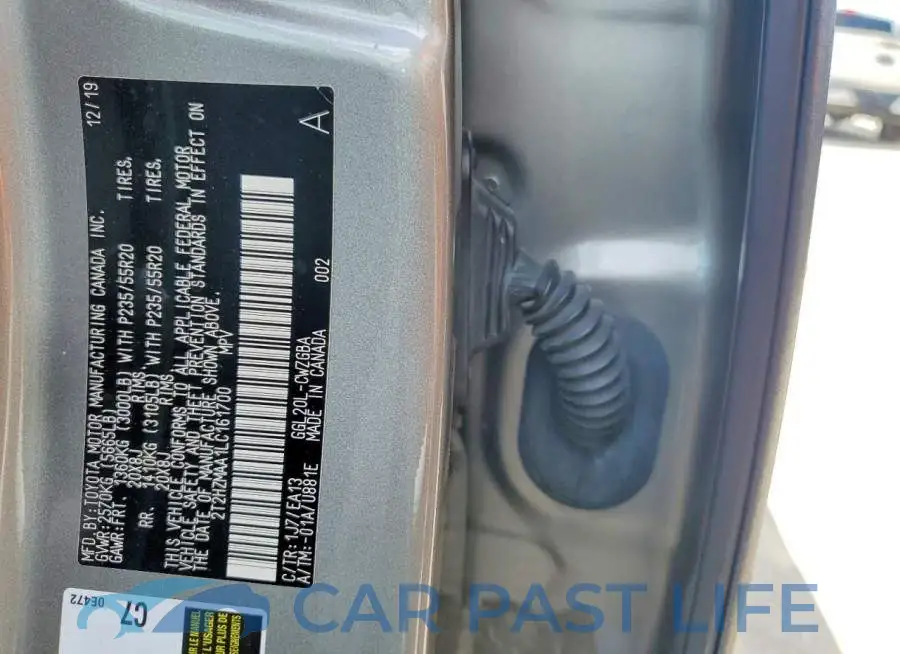 2T2HZMAA1LC161700# 14