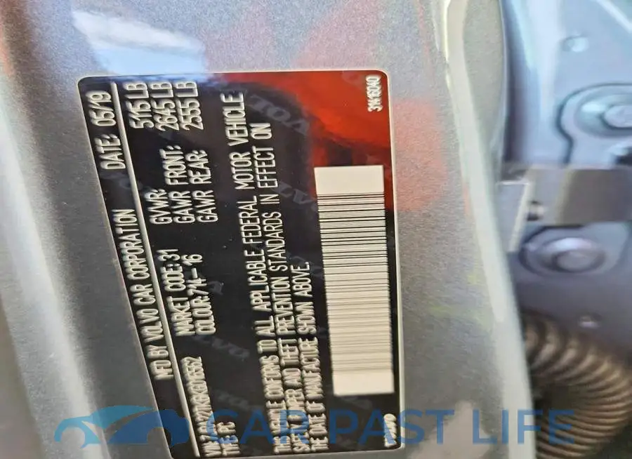 7JRA22TK6KG016562# 12