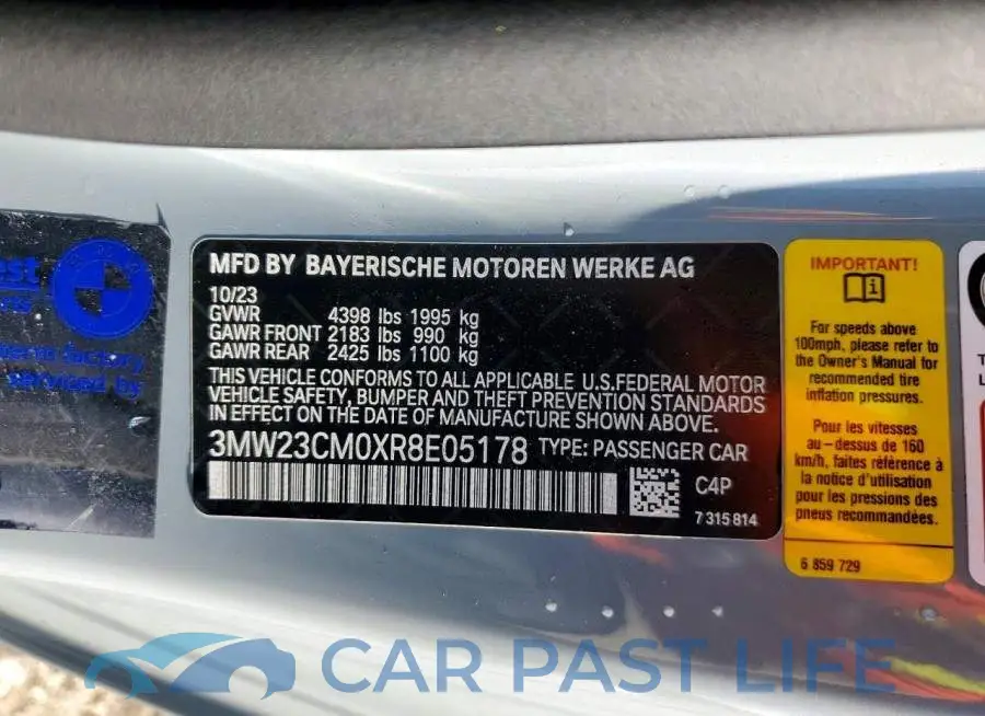 3MW23CM0XR8E05178# 12
