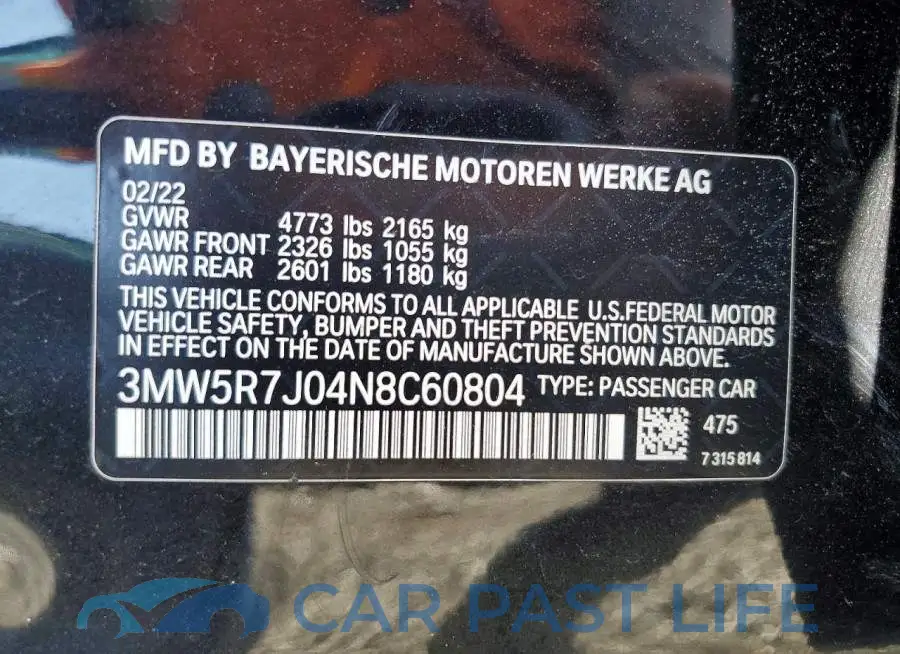 3MW5R7J04N8C60804# 12