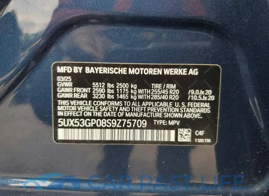 5UX53GP08S9Z75709# 14