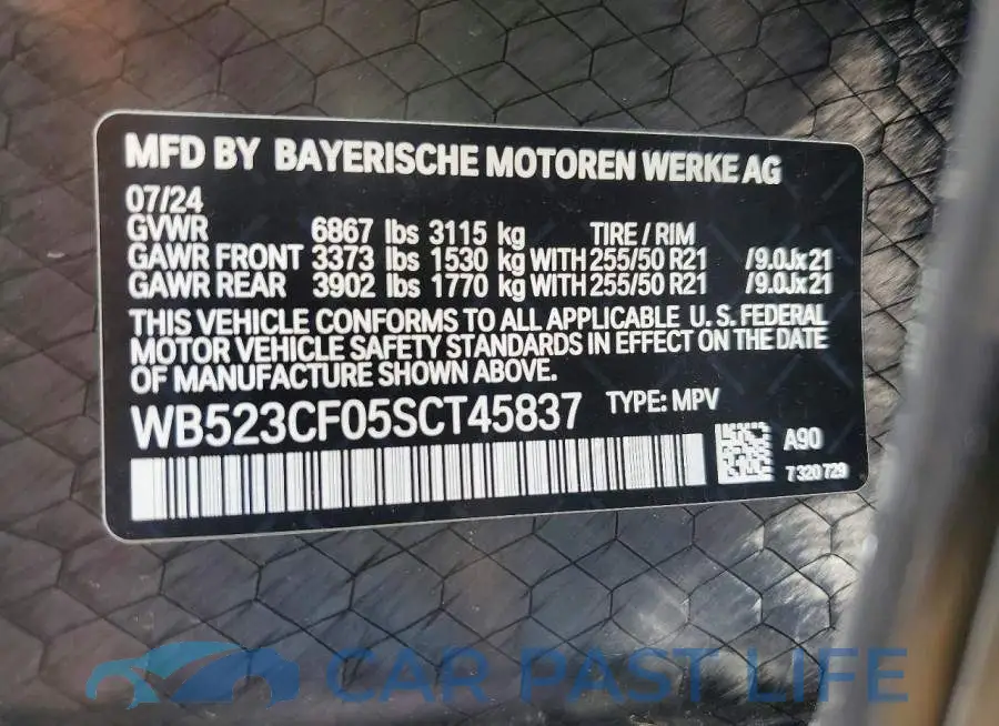 WB523CF05SCT45837# 12