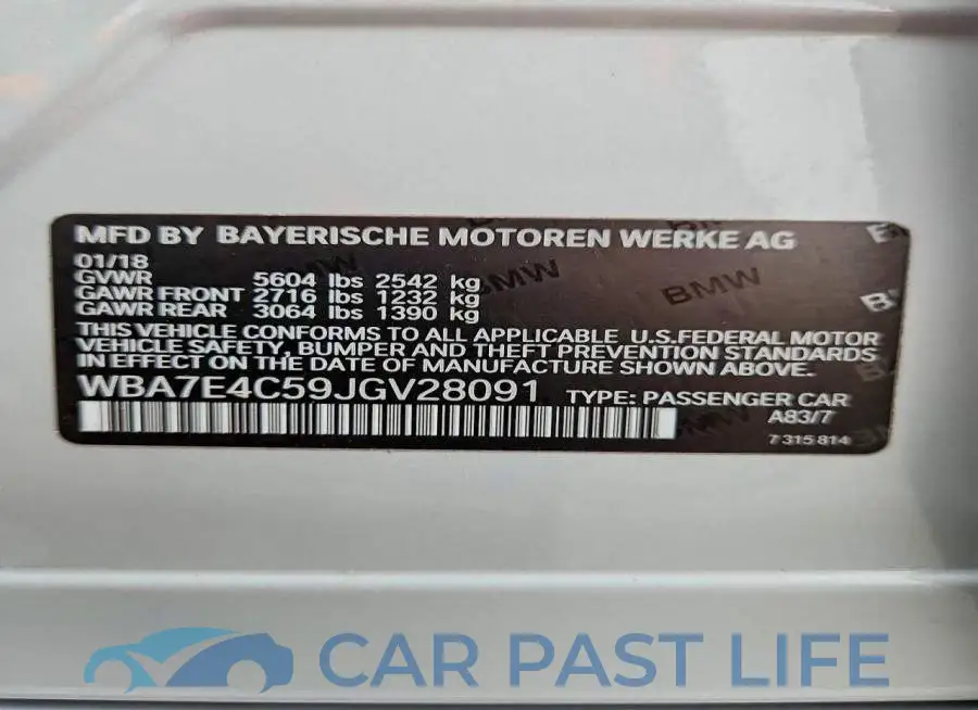 WBA7E4C59JGV28091# 12
