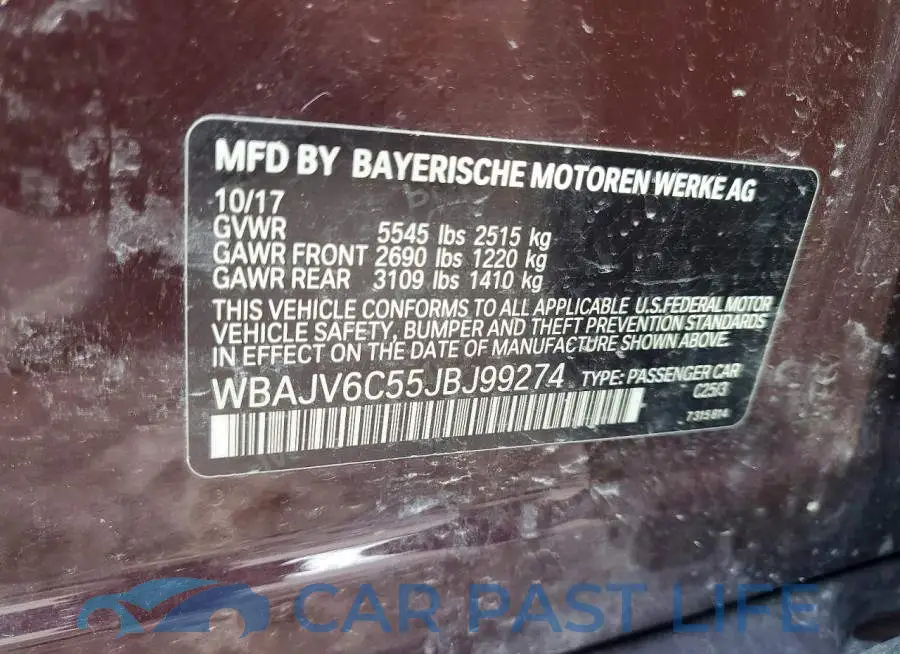 WBAJV6C55JBJ99274# 13