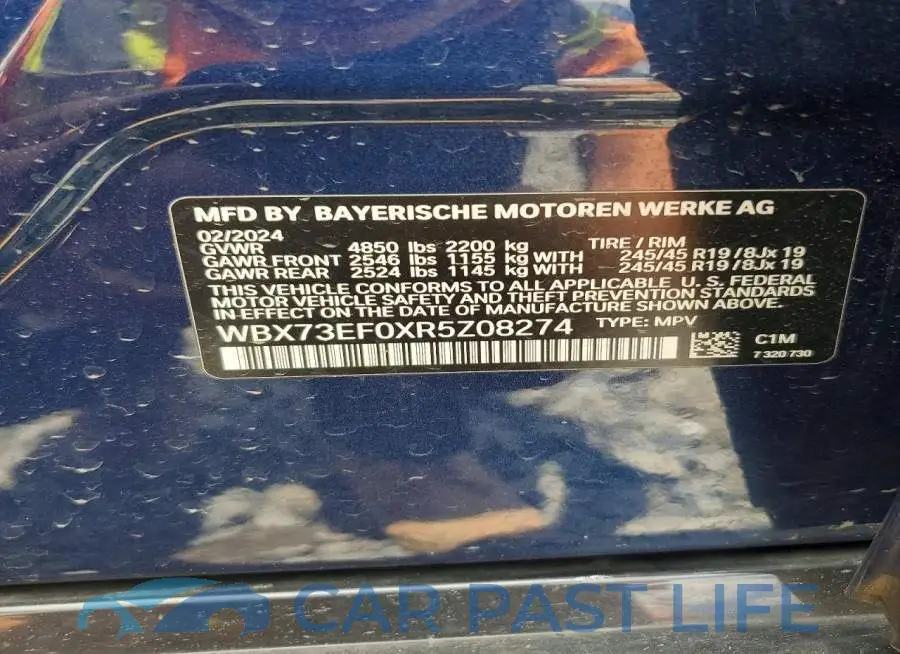 WBX73EF0XR5Z08274# 12