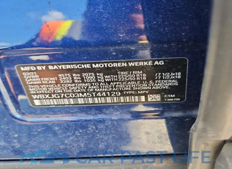 WBXJG7C03M5T44129# 14