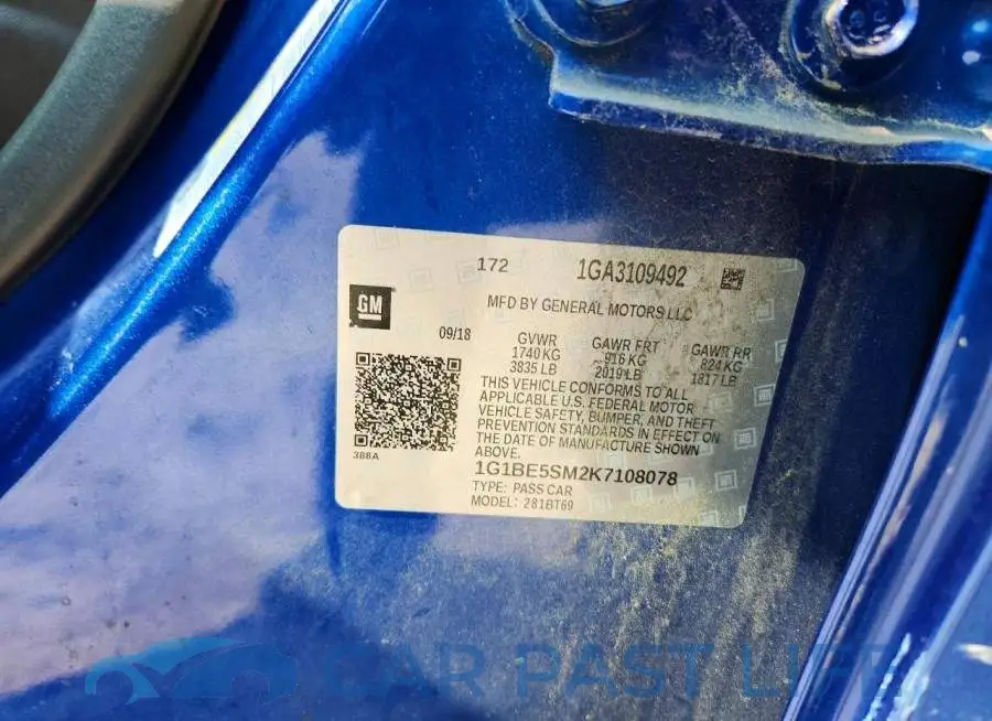 1G1BE5SM2K7108078# 13