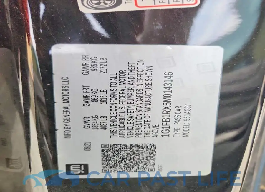 1G1FB1RX5M0143146# 12