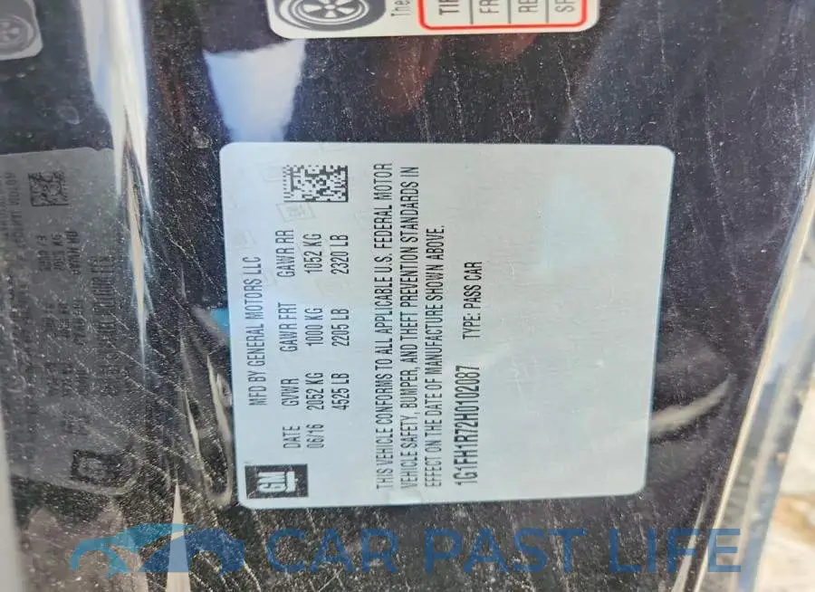 1G1FH1R72H0102087# 12