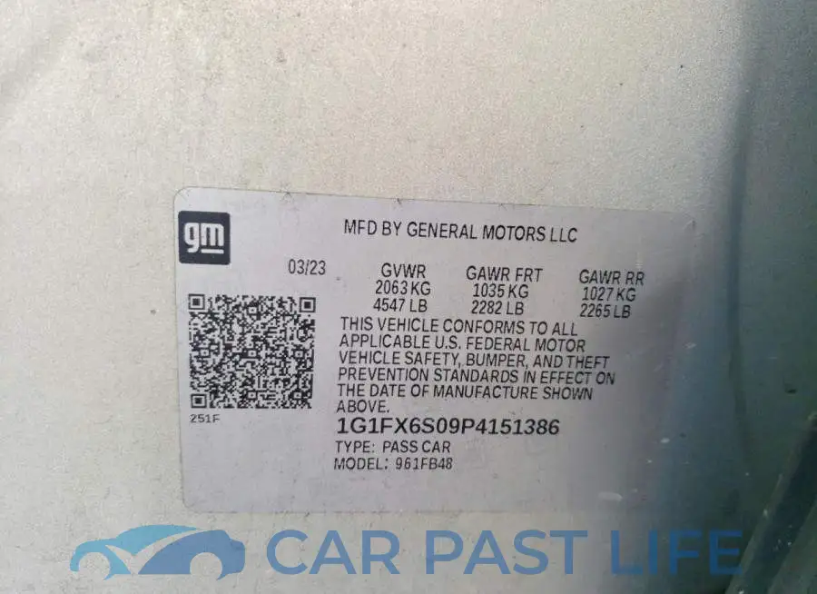 1G1FX6S09P4151386# 13