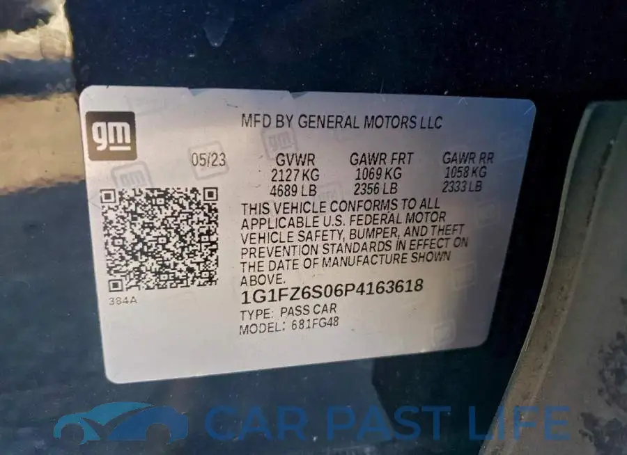 1G1FZ6S06P4163618# 12