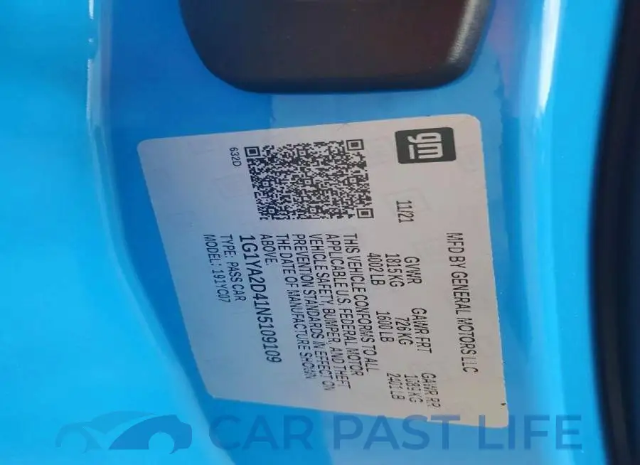 1G1YA2D41N5109109# 13