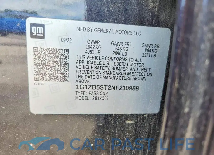 1G1ZB5ST2NF210988# 12