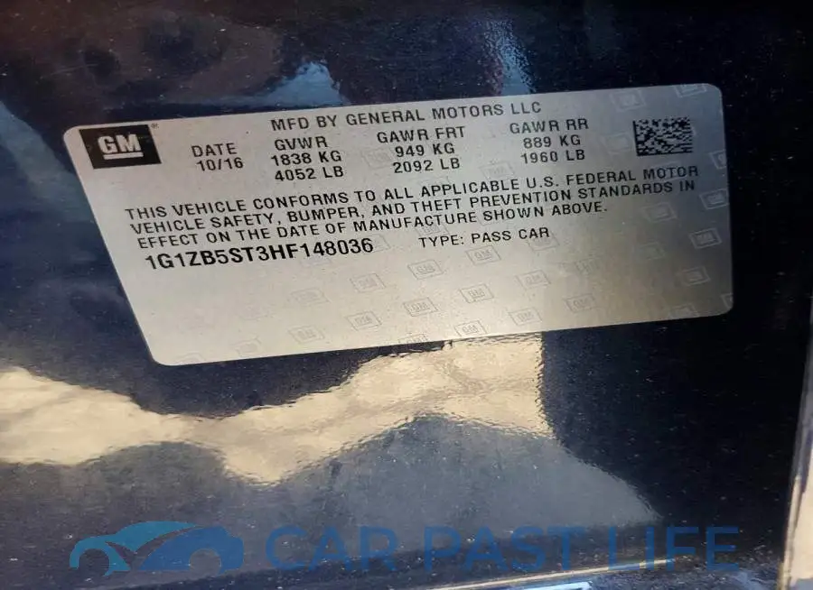 1G1ZB5ST3HF148036# 12