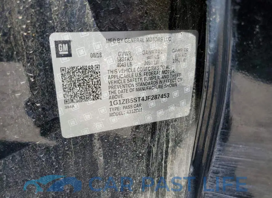 1G1ZB5ST4JF287453# 12
