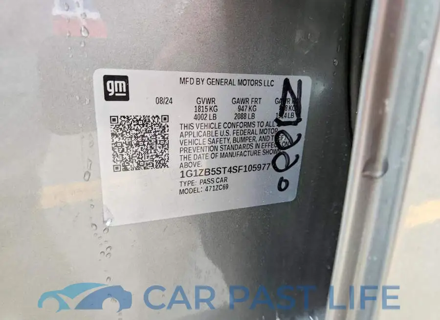 1G1ZB5ST4SF105977# 12
