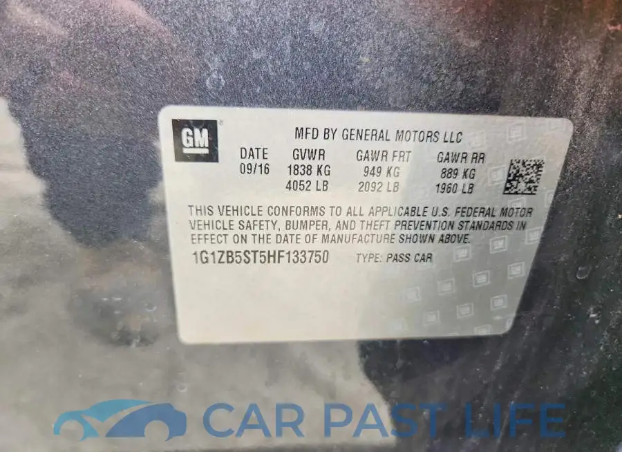 1G1ZB5ST5HF133750# 12