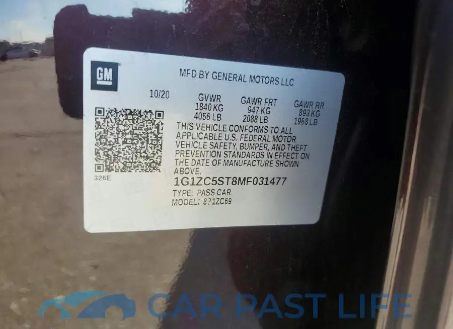 1G1ZC5ST8MF031477# 12