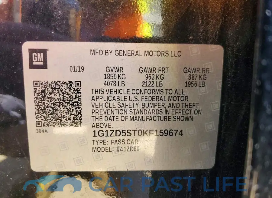 1G1ZD5ST0KF159674# 12