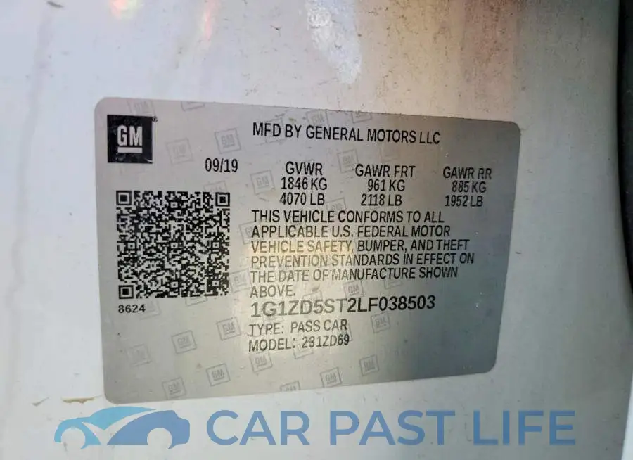 1G1ZD5ST2LF038503# 12