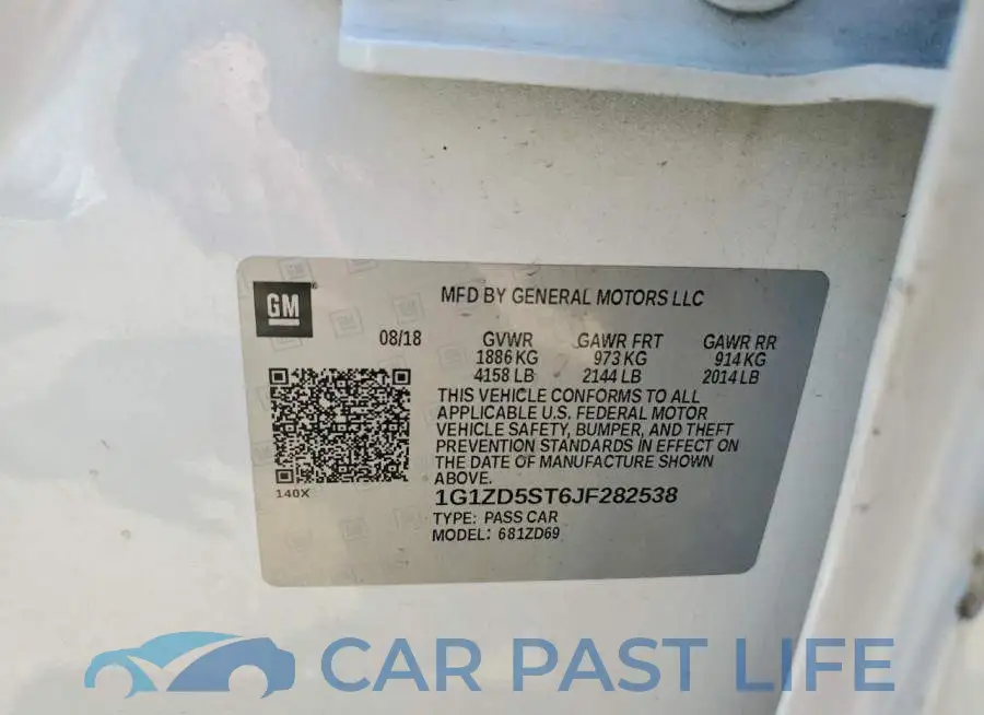 1G1ZD5ST6JF282538# 12