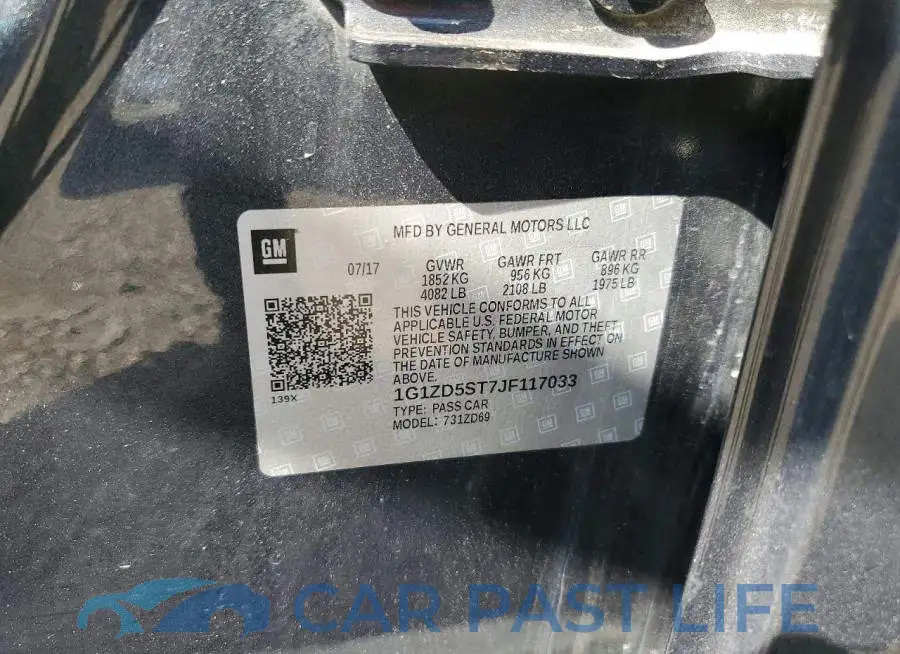 1G1ZD5ST7JF117033# 12