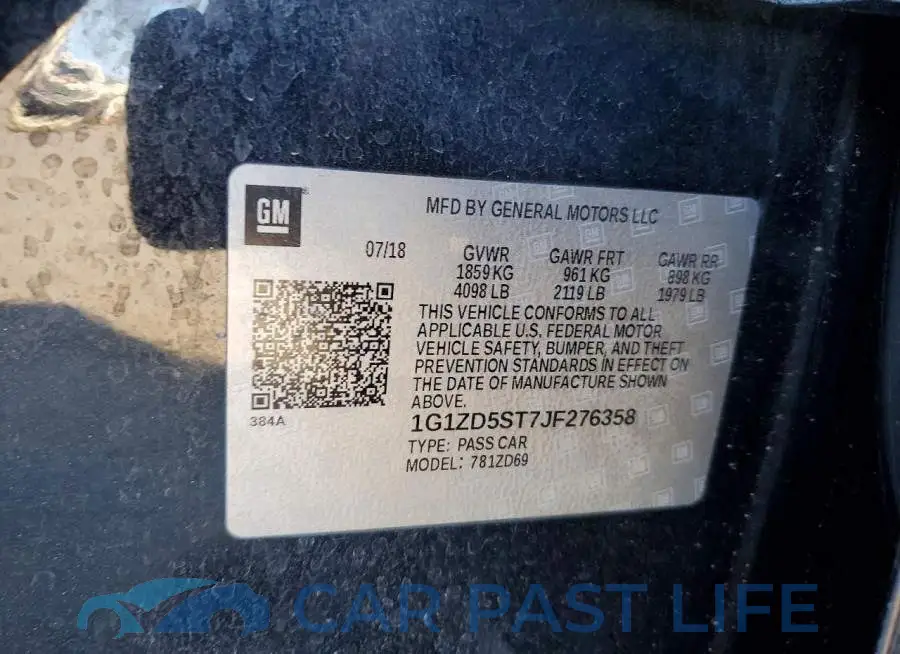1G1ZD5ST7JF276358# 12