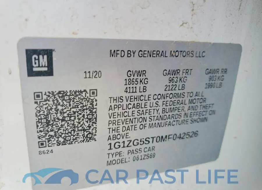 1G1ZG5ST0MF042526# 12