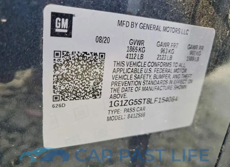 1G1ZG5ST8LF154084# 12