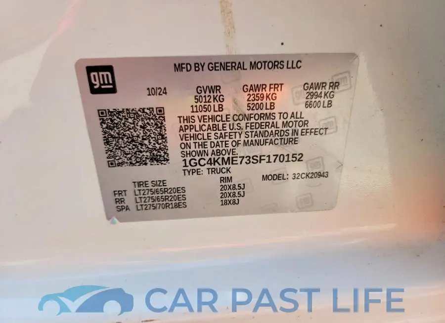 1GC4KME73SF170152# 13