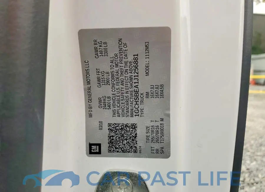 1GCHSBEA1J1256881# 12