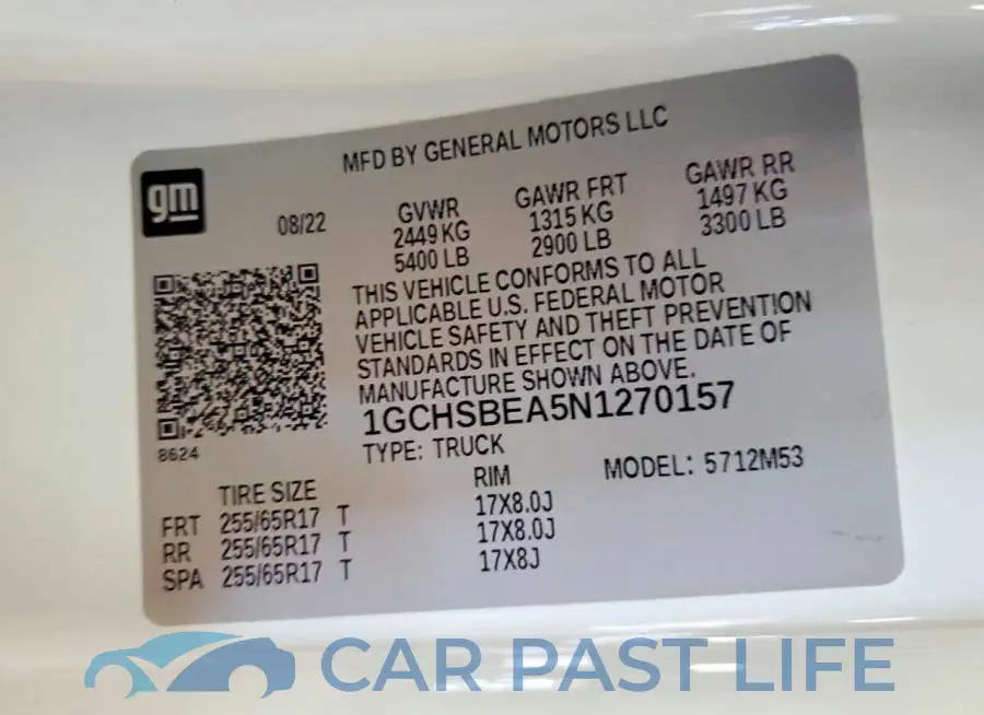 1GCHSBEA5N1270157# 12