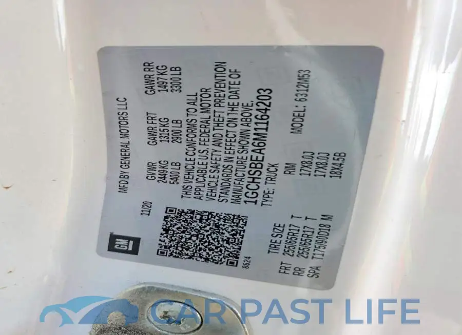 1GCHSBEA6M1164203# 12