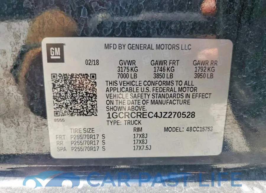 1GCRCREC4JZ270528# 13