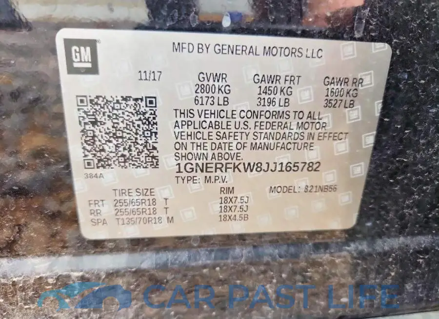1GNERFKW8JJ165782# 13
