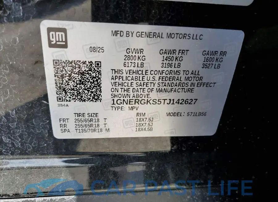 1GNERGKS5TJ142627# 12