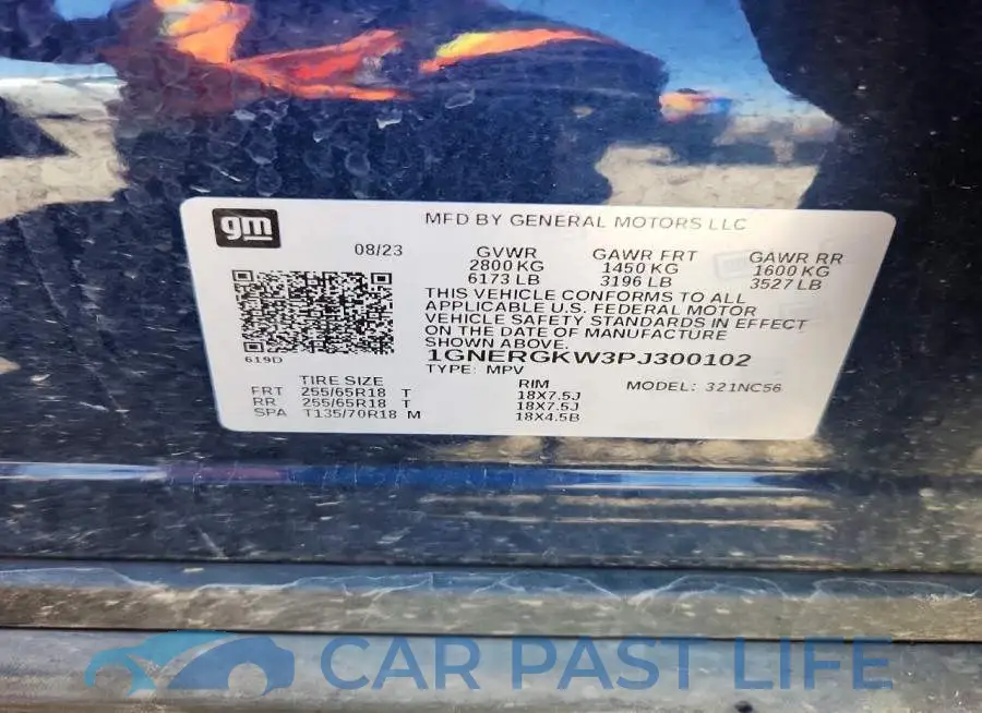 1GNERGKW3PJ300102# 13