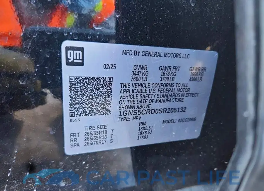 1GNS5CRD0SR205132# 13