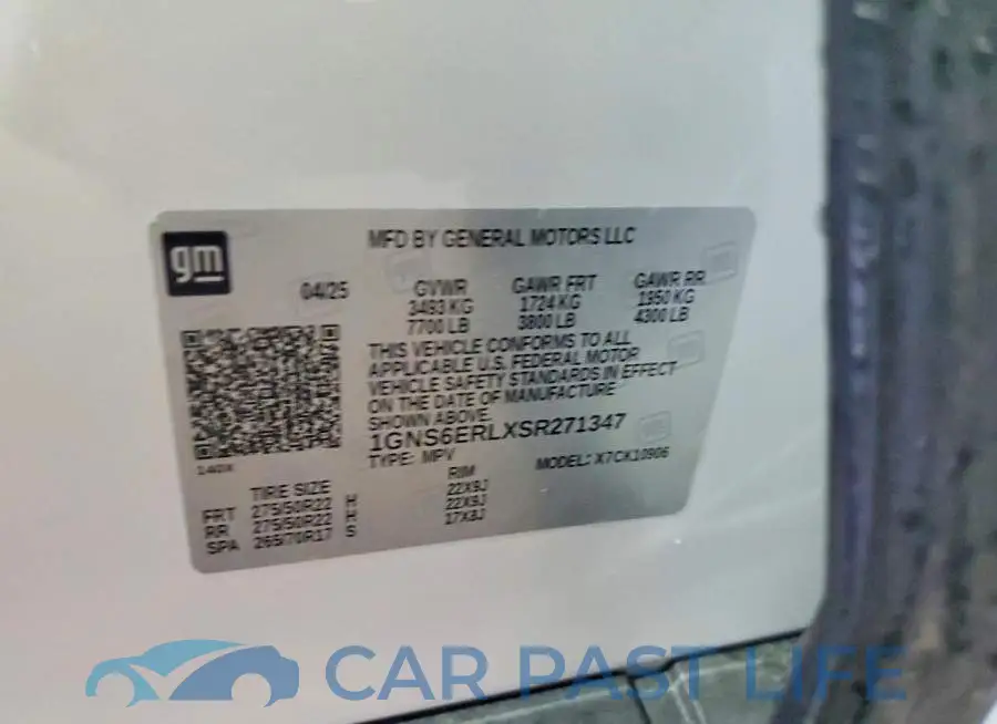 1GNS6ERLXSR271347# 14