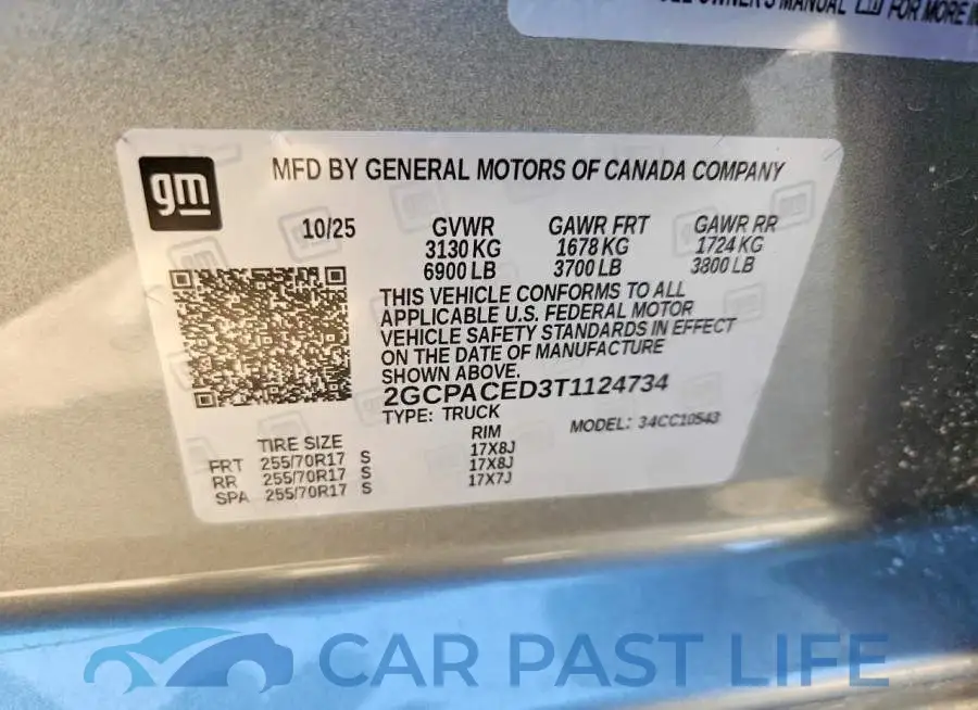 2GCPACED3T1124734# 12